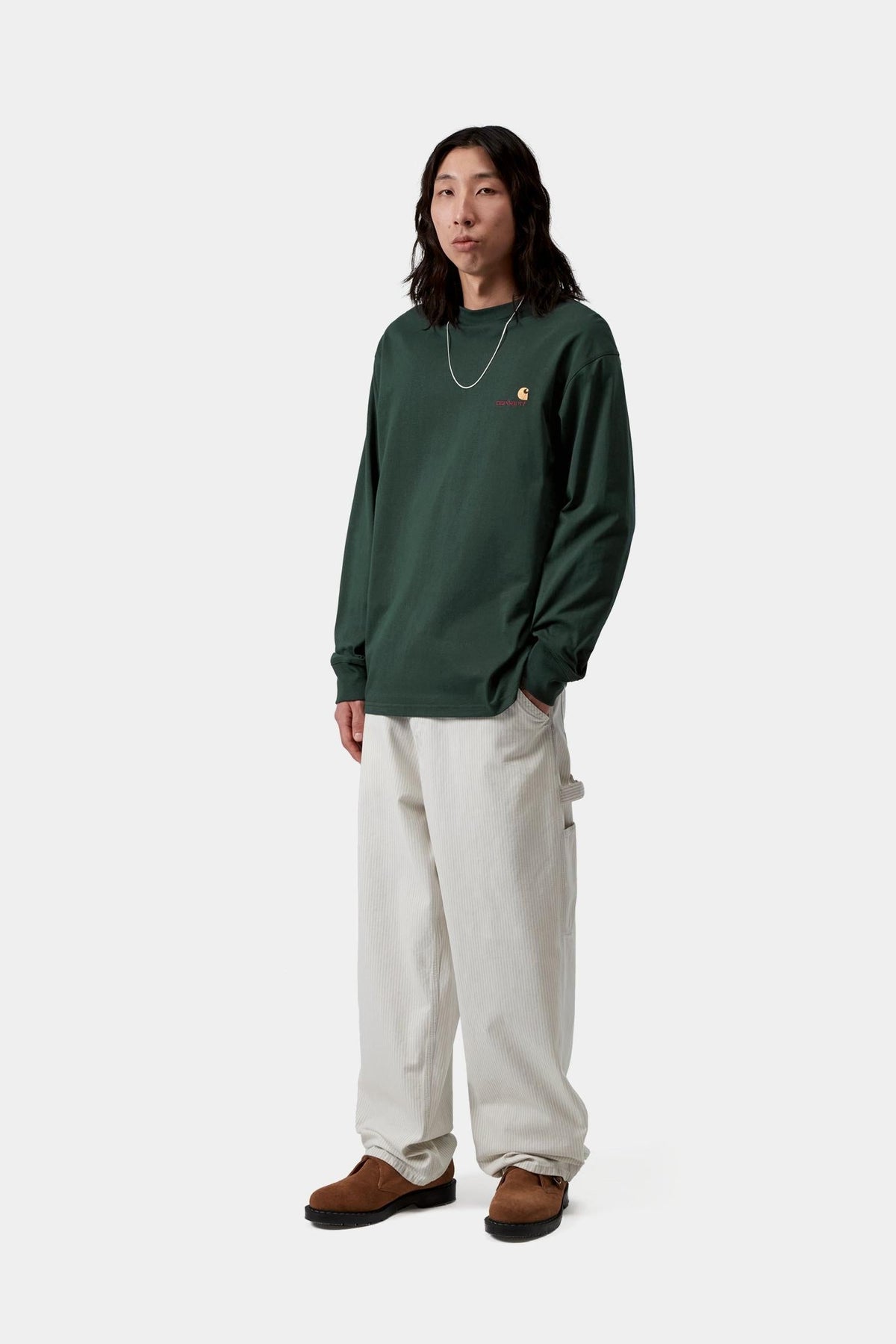 Carhartt WIP Essential | American Script T-Shirt Long Sleeve
