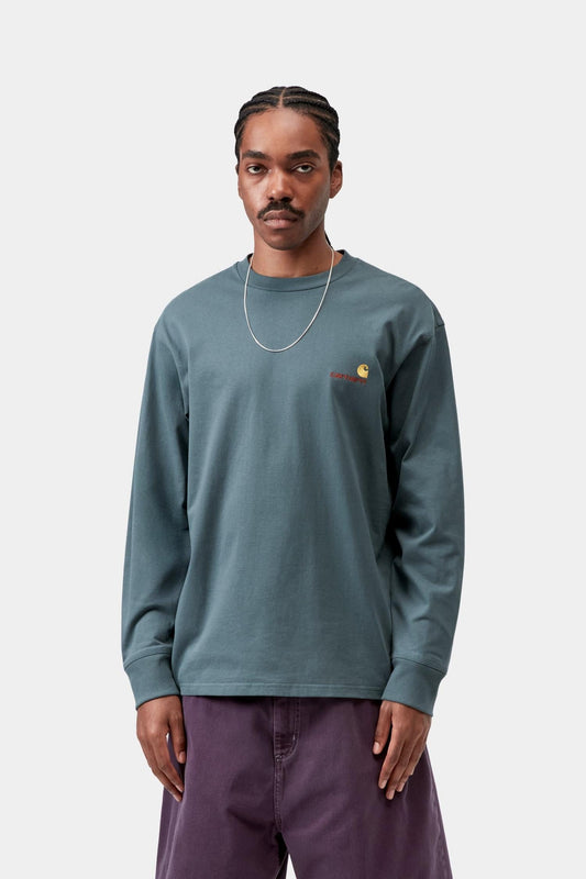 Carhartt WIP Exclusive | American Script T-Shirt Long Sleeve