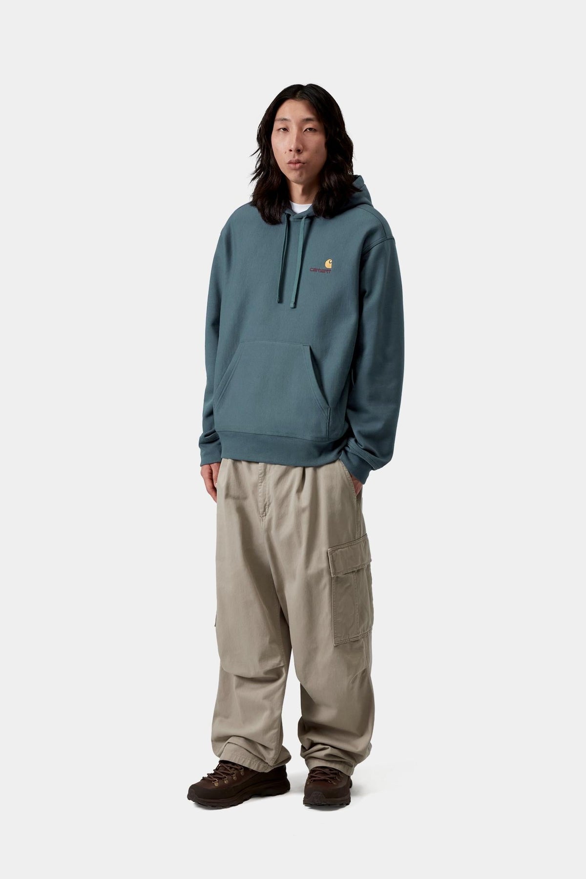 Carhartt WIP Signature | Hooded American Script Sweatshirt