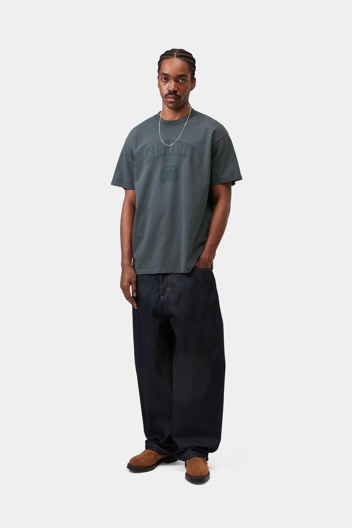 Carhartt WIP Classic | Faded Pond Corps T-Shirt