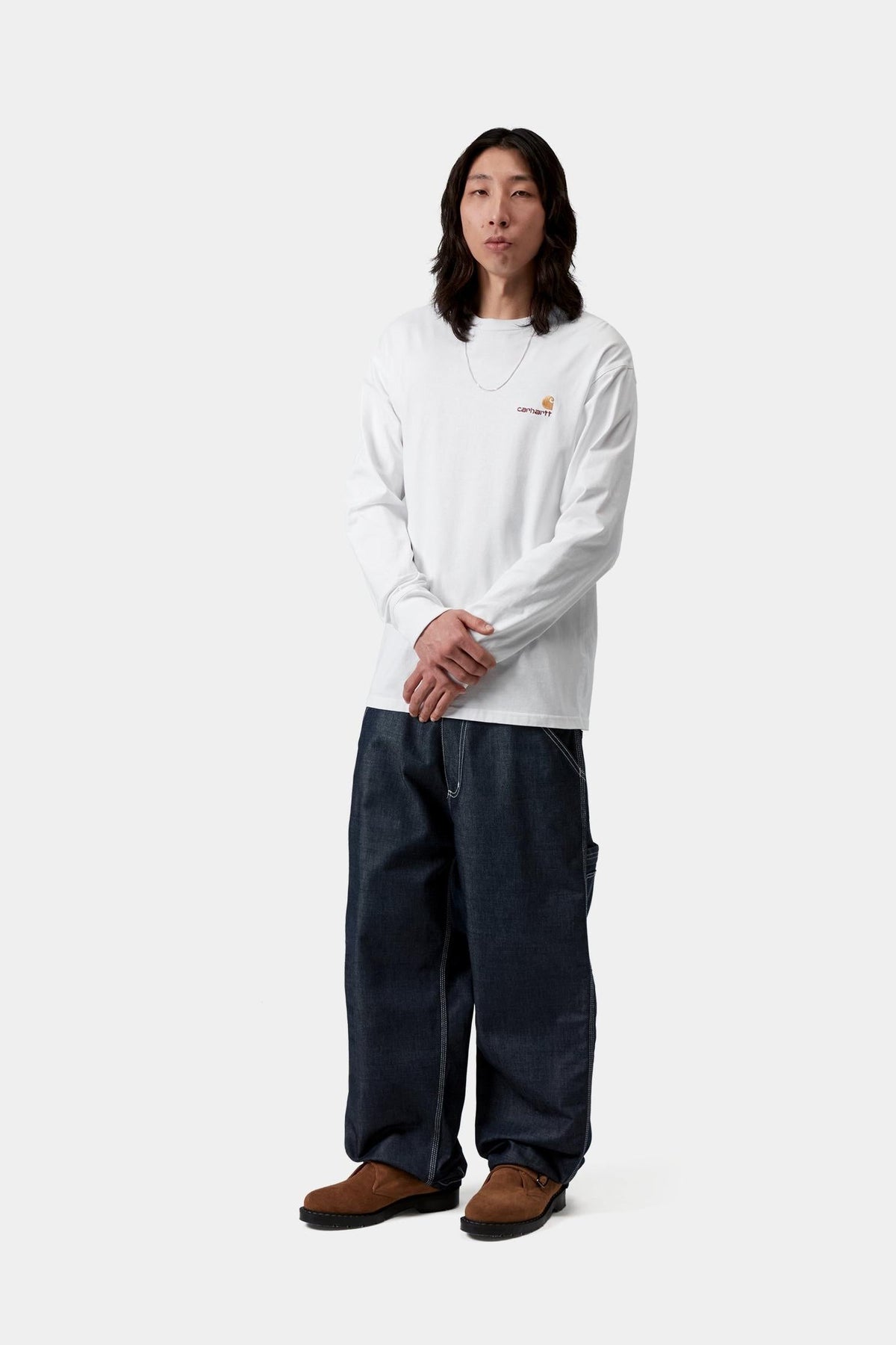 Carhartt WIP Deals | American Script Long Sleeve T-Shirt