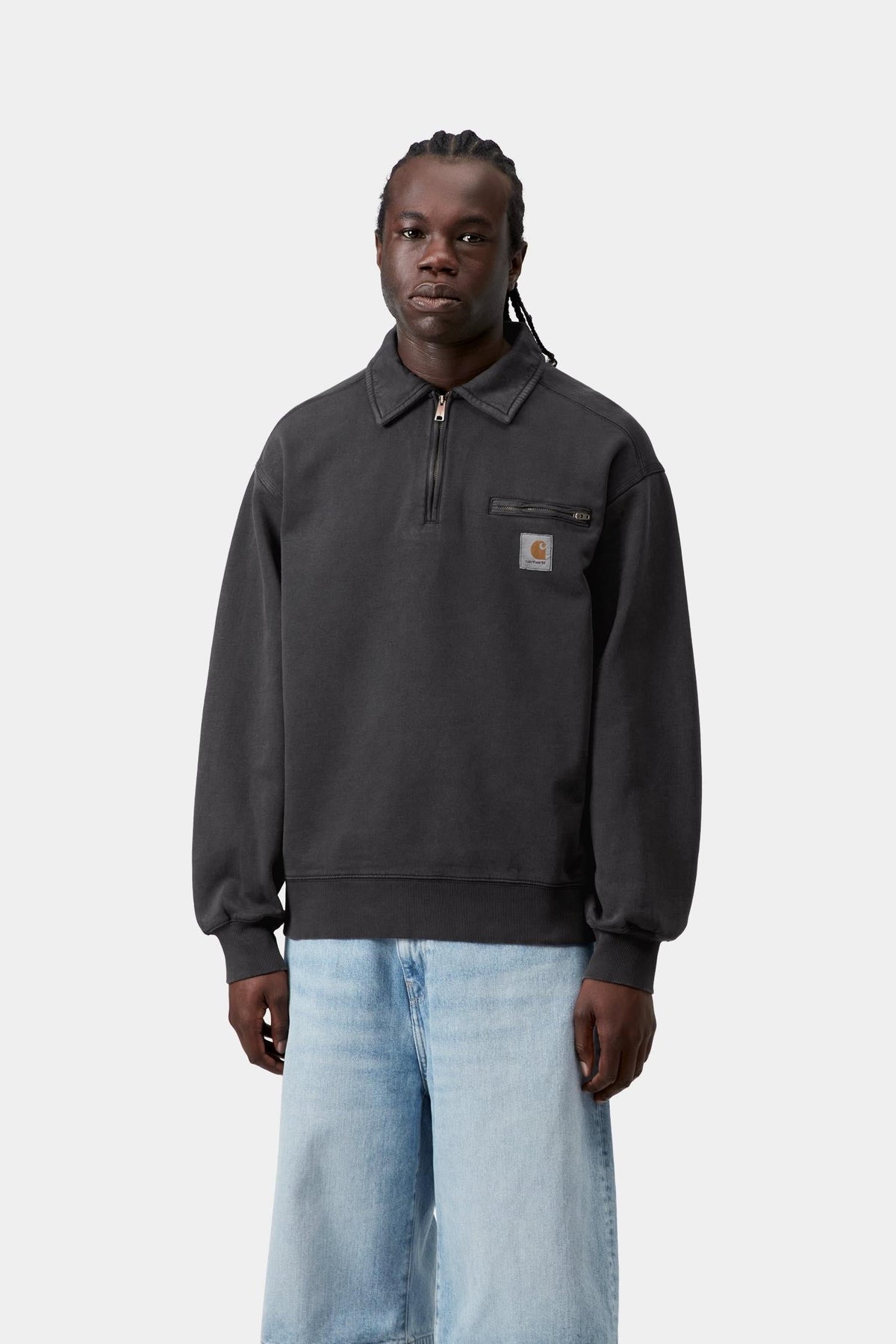 Carhartt WIP Deals | Half Zip Detroit Sweatshirt