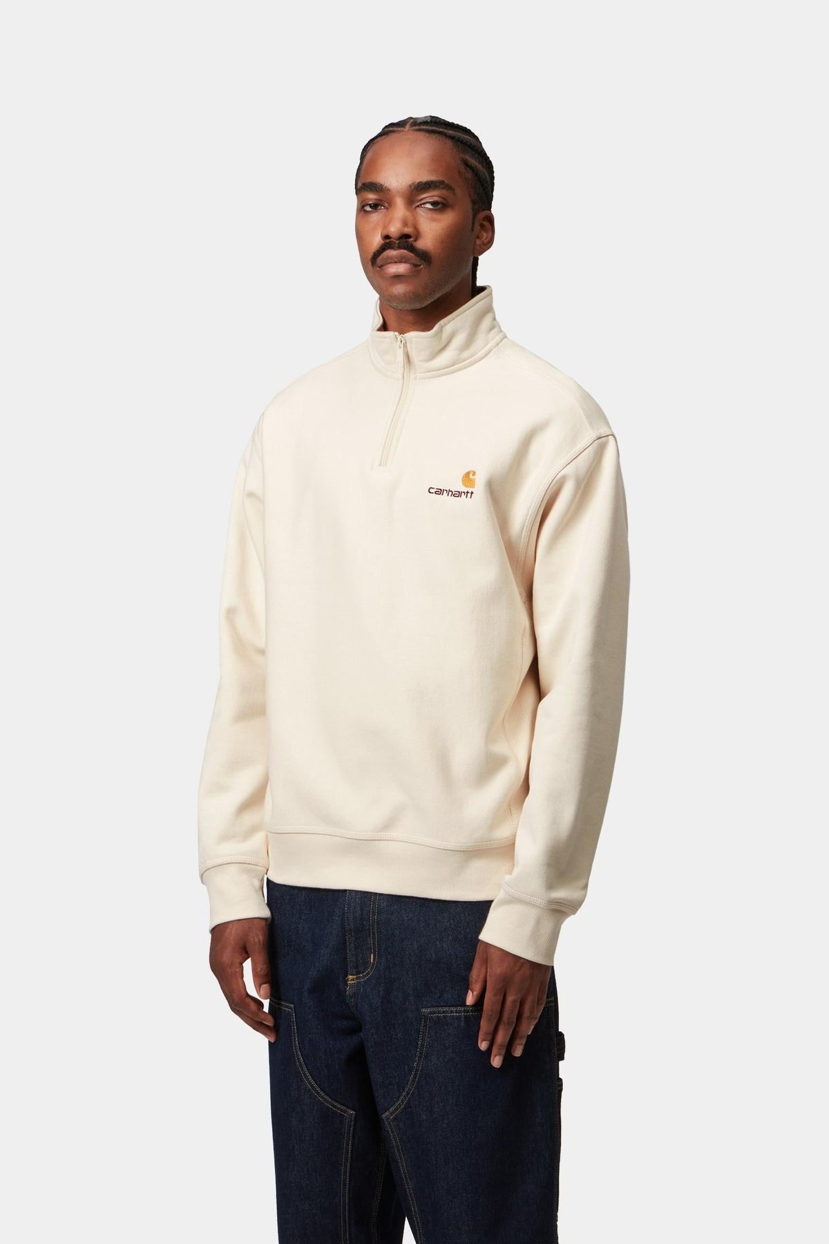 Carhartt WIP Classic | Half Zip American Script Sweatshirt