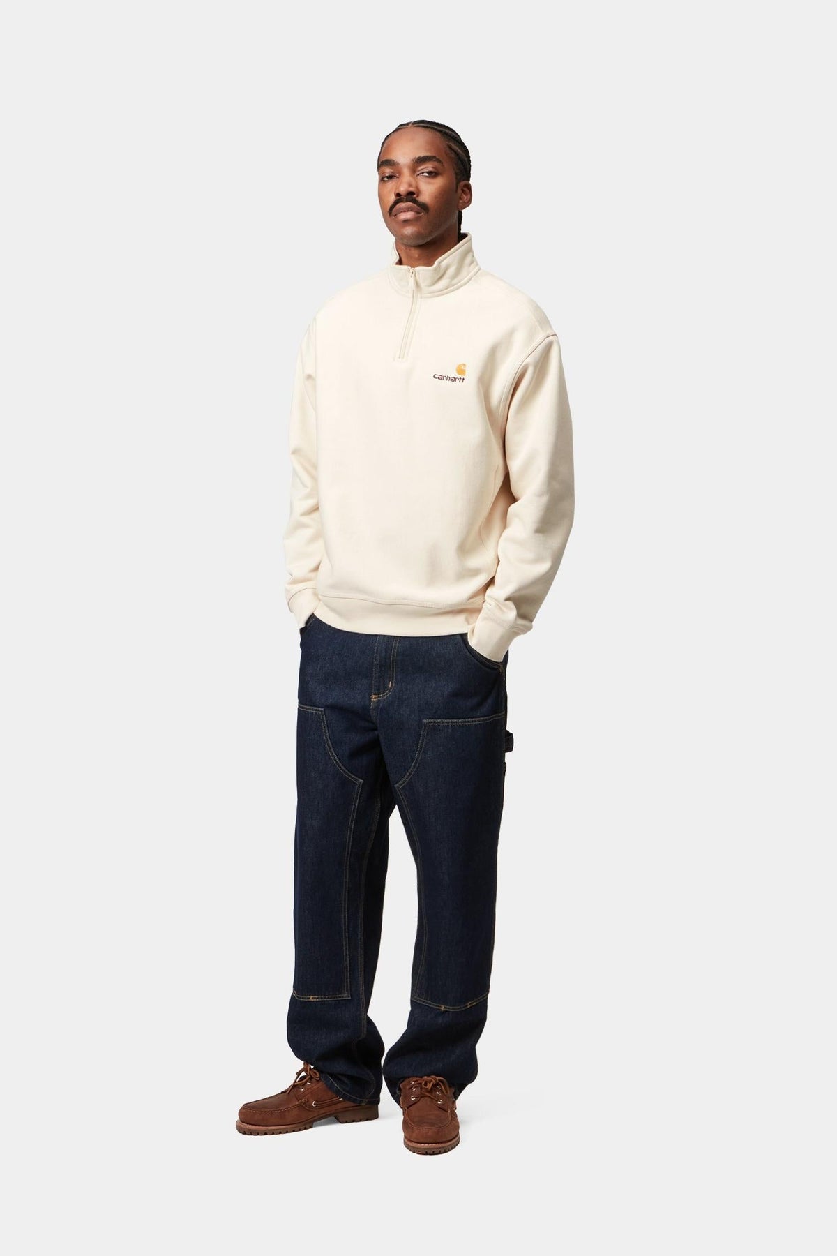 Carhartt WIP Classic | Half Zip American Script Sweatshirt