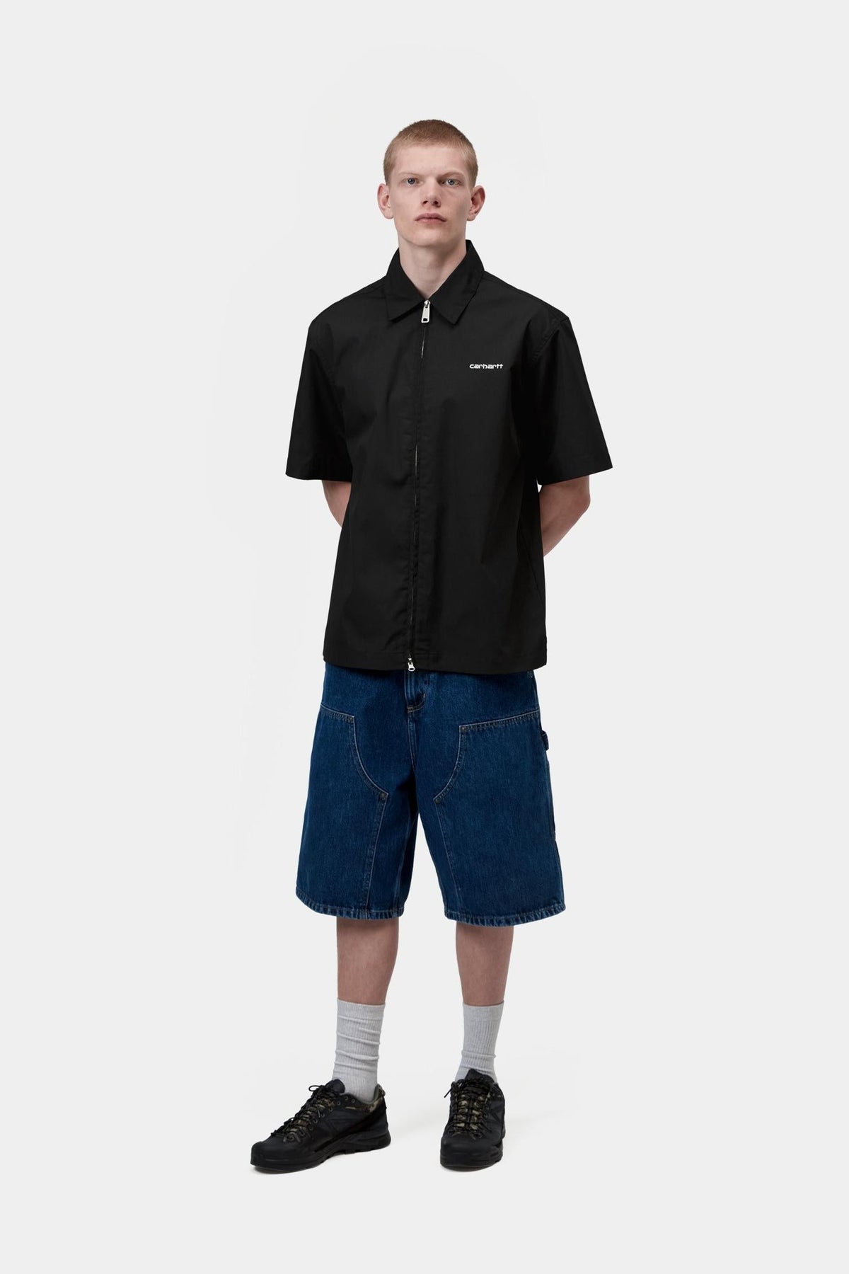 Carhartt WIP Trending | Short Sleeve Postal Zip Shirt